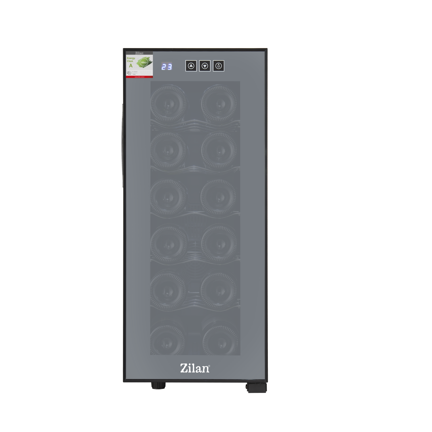 Frigider pentru vinuri Zilan ZLN4681 Negru, 33L, 50W, iluminare interioara
