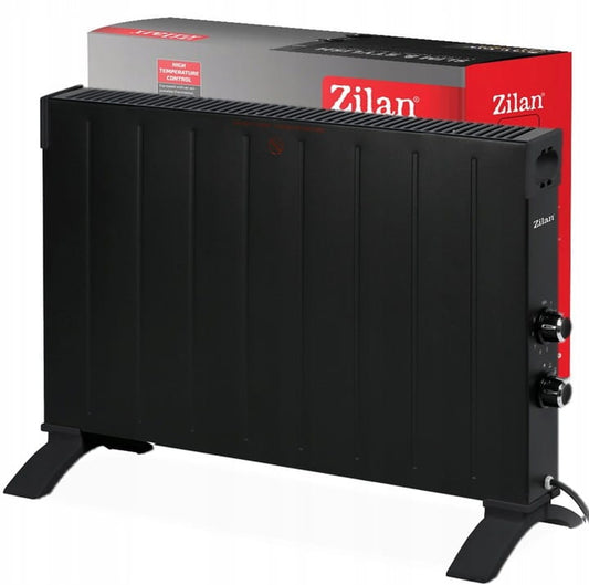 Convector electric Zilan ZLN6241 Negru,putere 2500W, Termostat reglabil, protectie la supra incalzire