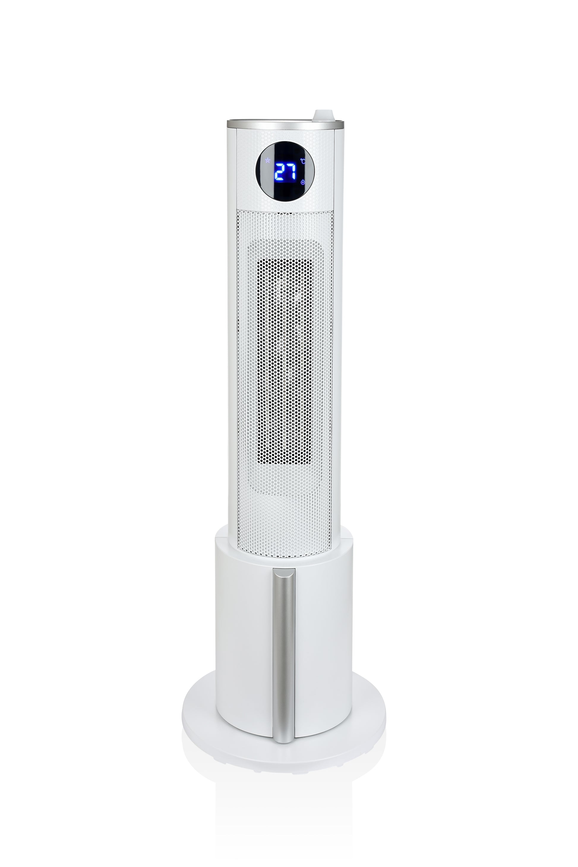 Aeroterma tip turn Zilan ZLN5640 Alba, putere 2200W, ecran LED, 3 trepte de viteza