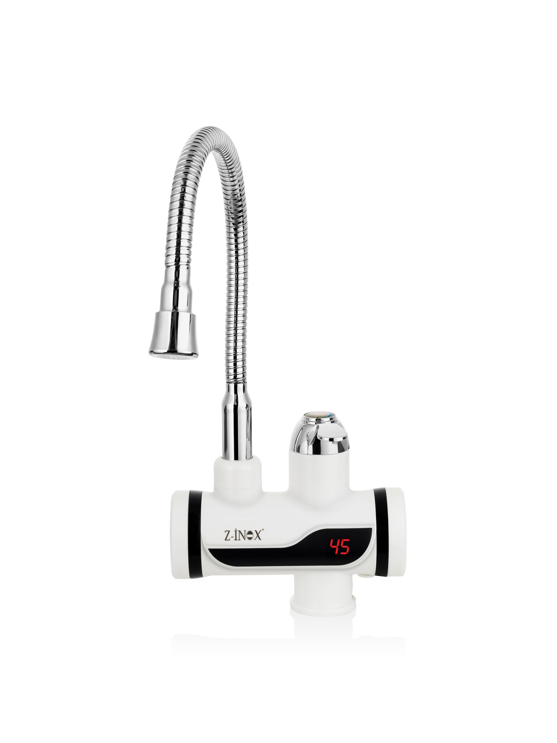Robinet electric Z-Inox ZLN5480 Alb, incalzire instanta, putere 3000W, inox
