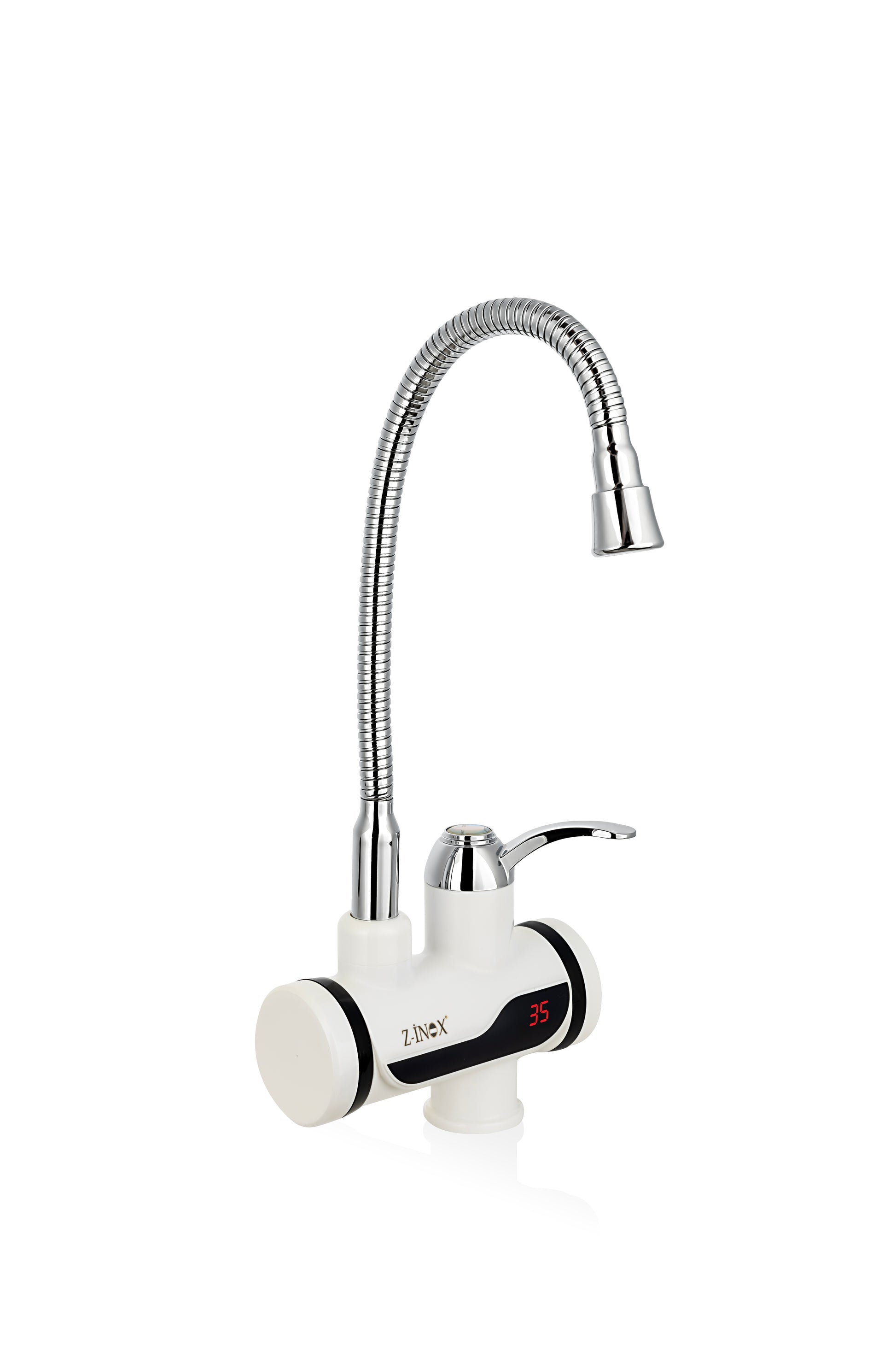 Robinet electric Z-Inox ZLN5480 Alb, incalzire instanta, putere 3000W, inox