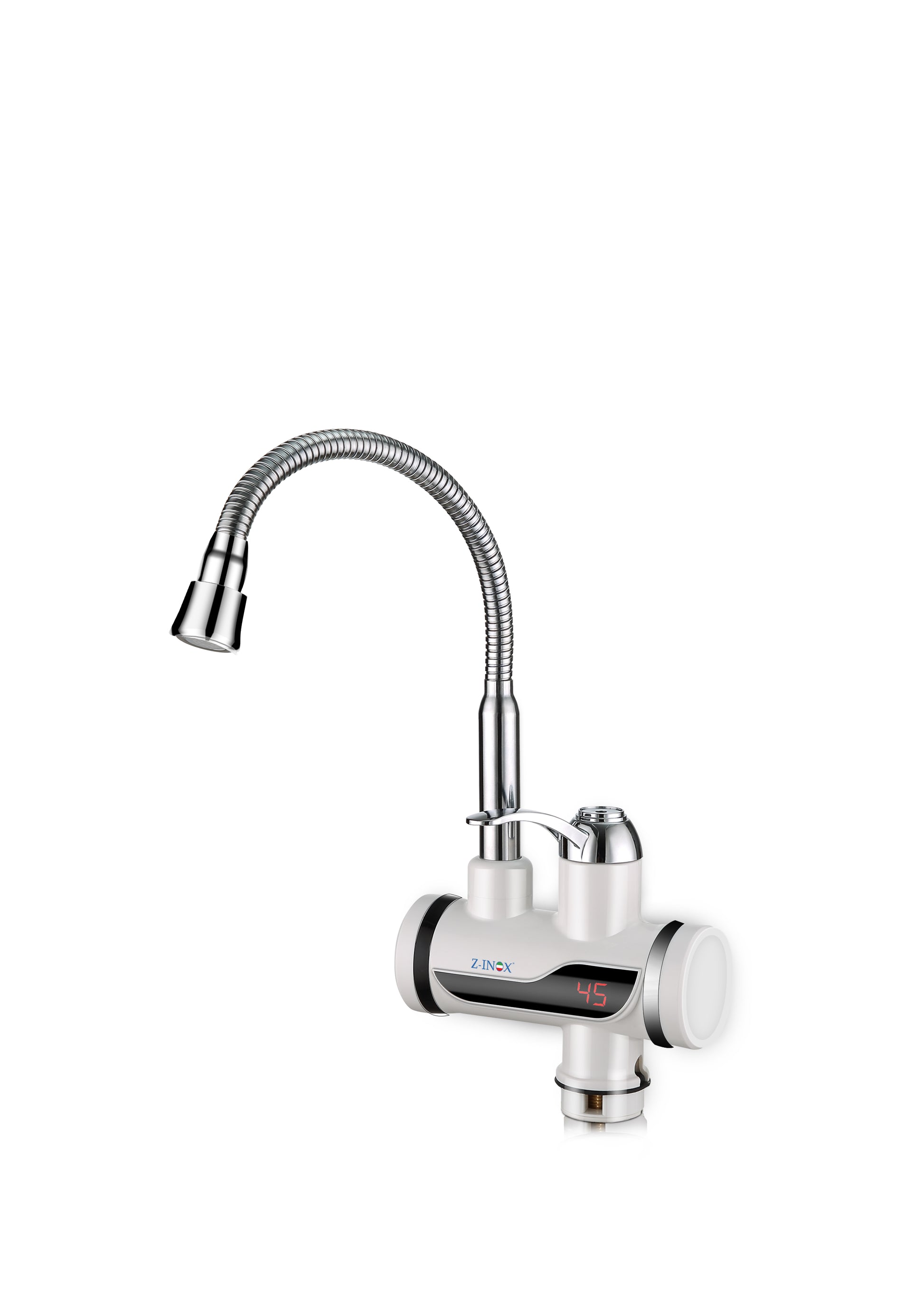 Robinet electric Z-Inox ZLN5480 Alb, incalzire instanta, putere 3000W, inox
