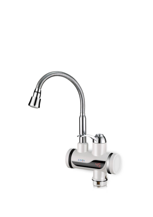 Robinet electric Z-Inox ZLN5480 Alb, incalzire instanta, putere 3000W, inox