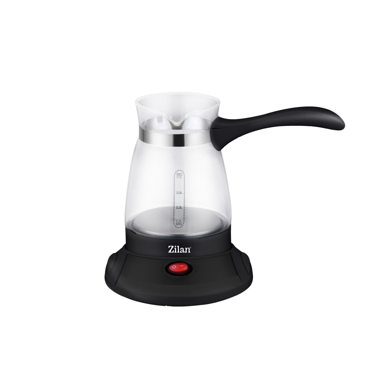 Ibric electric Zilan ZLN4940 Transparent, putere 600W, capacitate 6 cesti, detasabil de baza