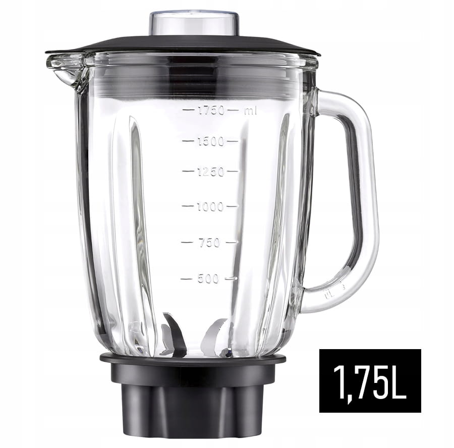 Blender Zilan ZLN5596 Inox, putere 1400 W, capacitate 1.75L, viteza ajustabila