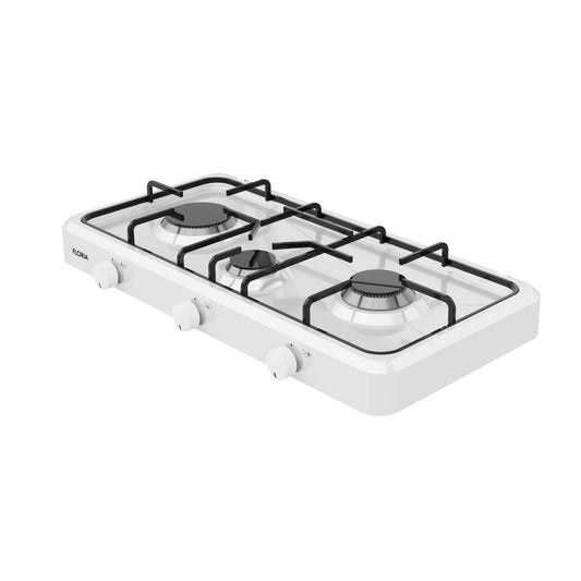 Aragaz cu 3 ochiuri Floria ZLN7139 Alb, alimentare GPL