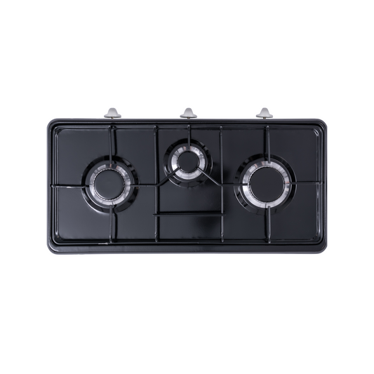 Aragaz cu 3 ochiuri Floria ZLN7138 Negru, alimentare GPL