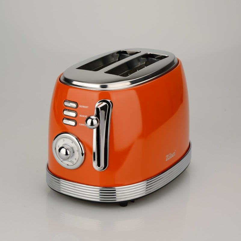 Prajitor RETRO Zilan ZLN7040 Rosu, 6 trepte de prajire, indicator luminos pentru semnalizare