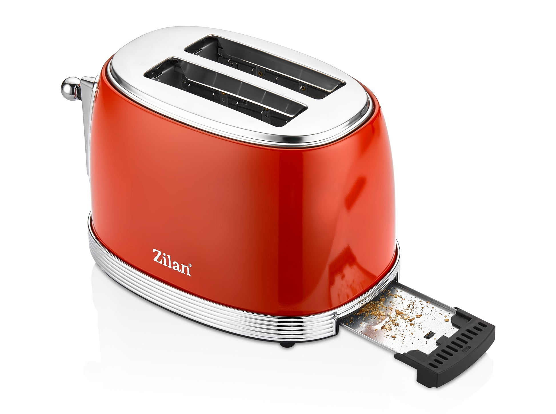 Prajitor RETRO Zilan ZLN7040 Rosu, 6 trepte de prajire, indicator luminos pentru semnalizare