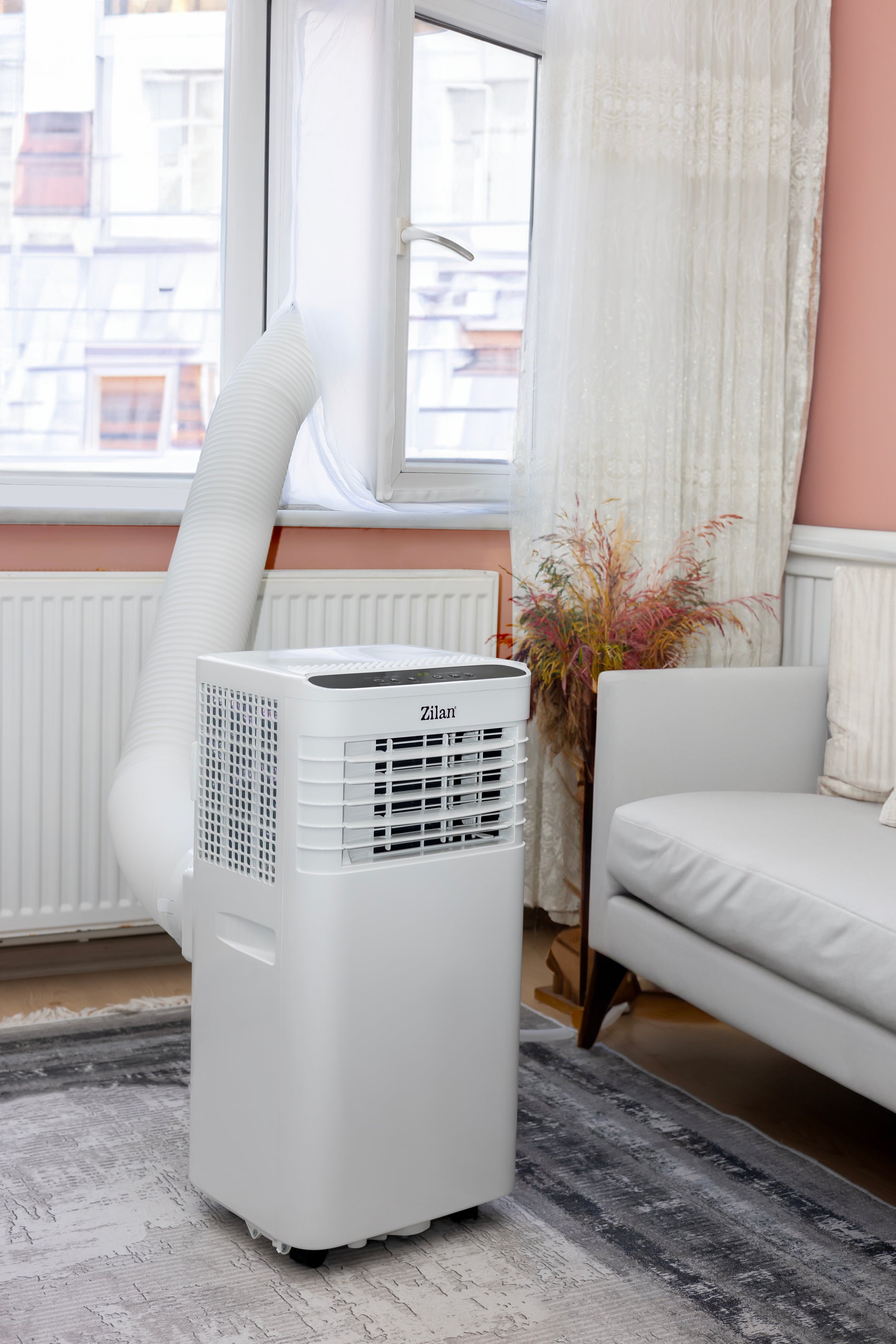 Aer conditionat portabil Zilan ZLN7101 Alb, functie de racire, dezumidificare si ventilatie,9000 btu, filtru detasabil