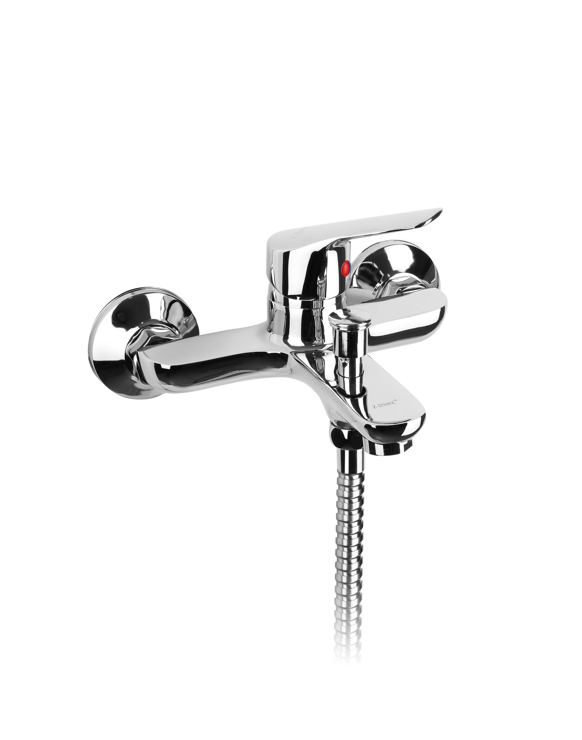 Baterie de cada Z-Inox ZLN8177 + furtun de 1.5 m + para dus, Argintiu