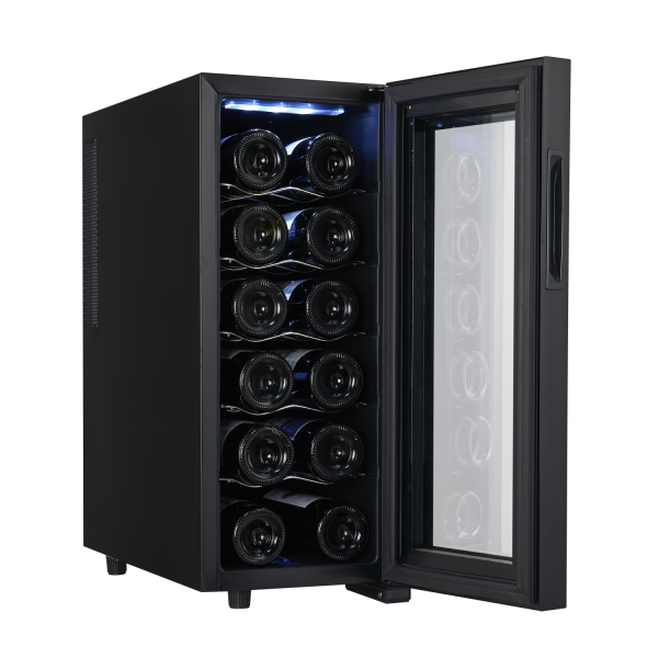 Frigider pentru vinuri Zilan ZLN4682 Negru, 33L, 50W, iluminare interioara