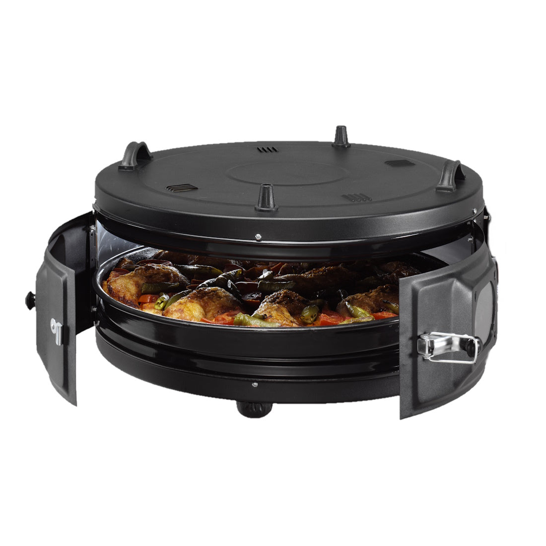 Cuptor rotund Zilan ZLN8924 Negru, putere 1400W, diametru 55 cm