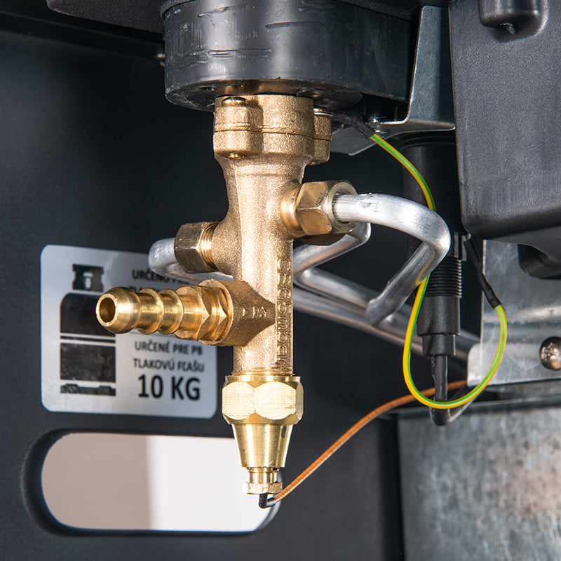 Soba demontata Floria ZLN8465, gaz GPL si electrica, aprindere piezo-electrica, Negru
