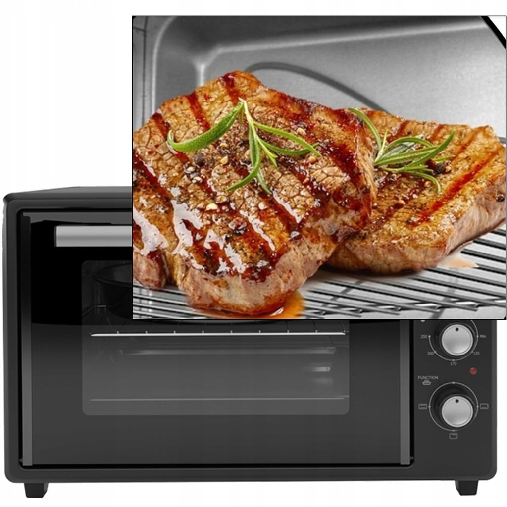 Cuptor electric Zilan ZLN8894 Negru, capacitate 35 litri, geam dublu, putere 1800 W