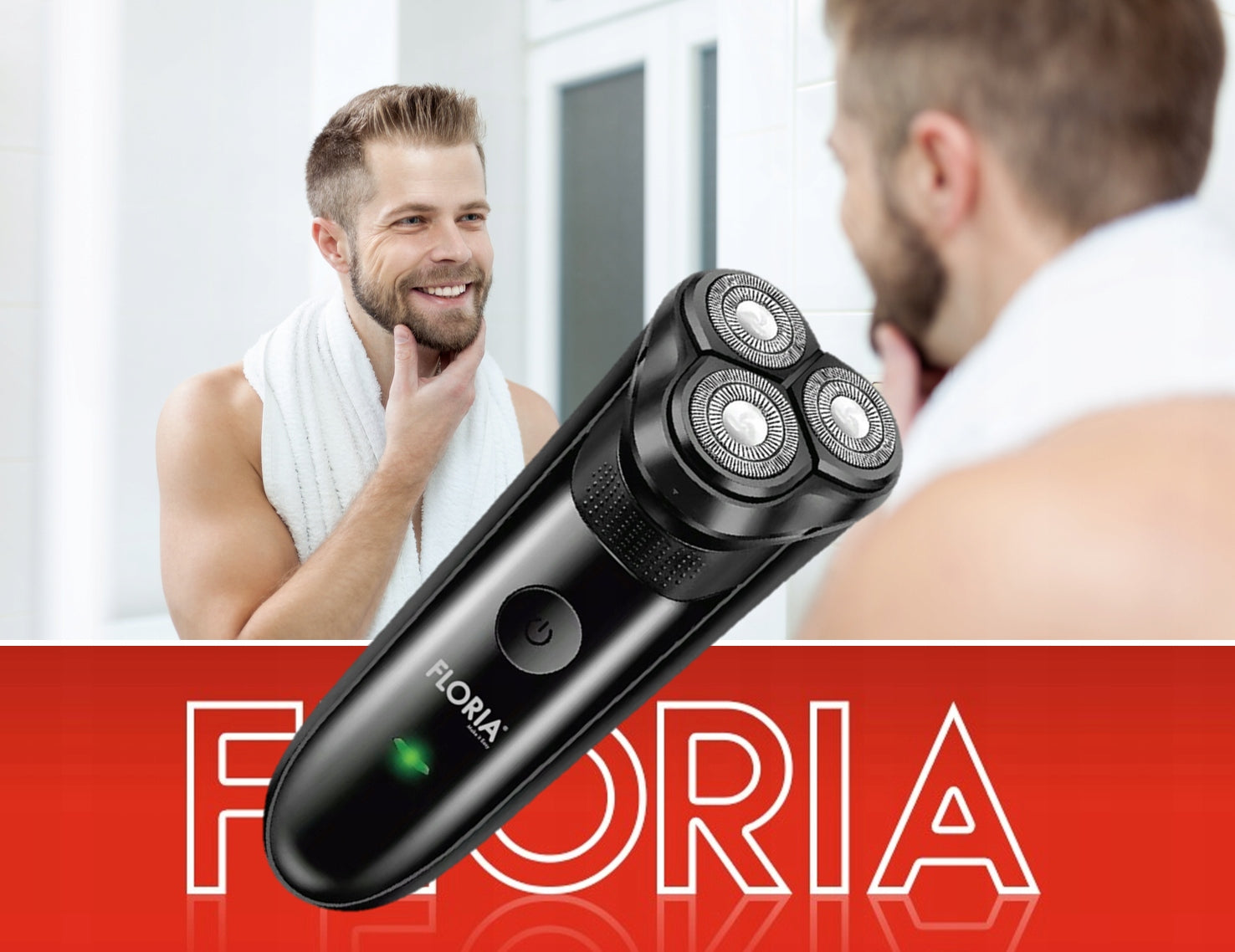 Aparat de ras Floria ZLN8542 Negru, putere 5 W, baterie reincarcabila, indicator luminos