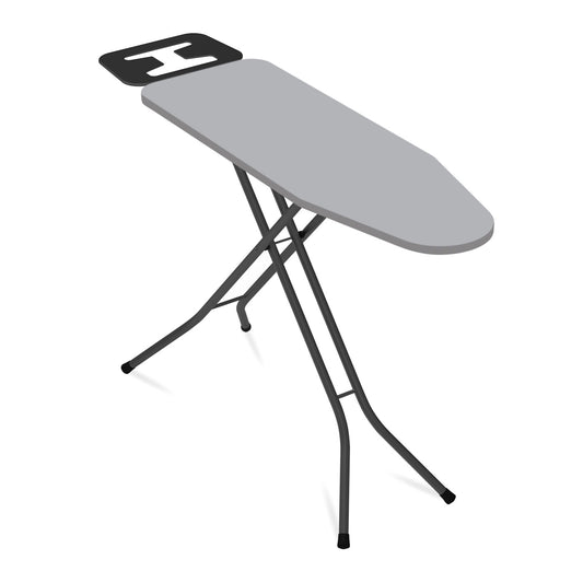 Mini masa de calcat Floria ZLN9778 Gri, suport pentru fier de calcat, blat din plasa