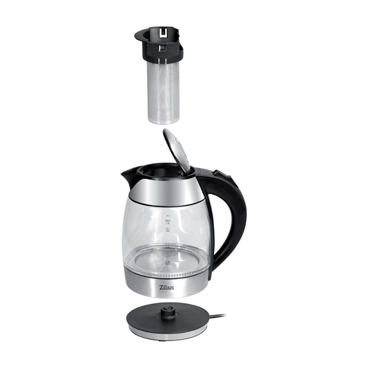 Fierbator de apa Zilan ZLN8948 cu filtru pentru ceai, capacitate 1.8 litrii, putere 2200W
