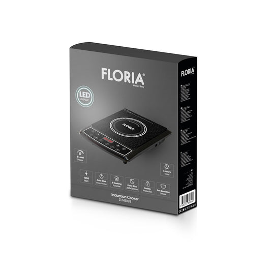 Plita cu inductie Floria ZLN8092, putere 1500W, 8 trepte de putere, oprire automata