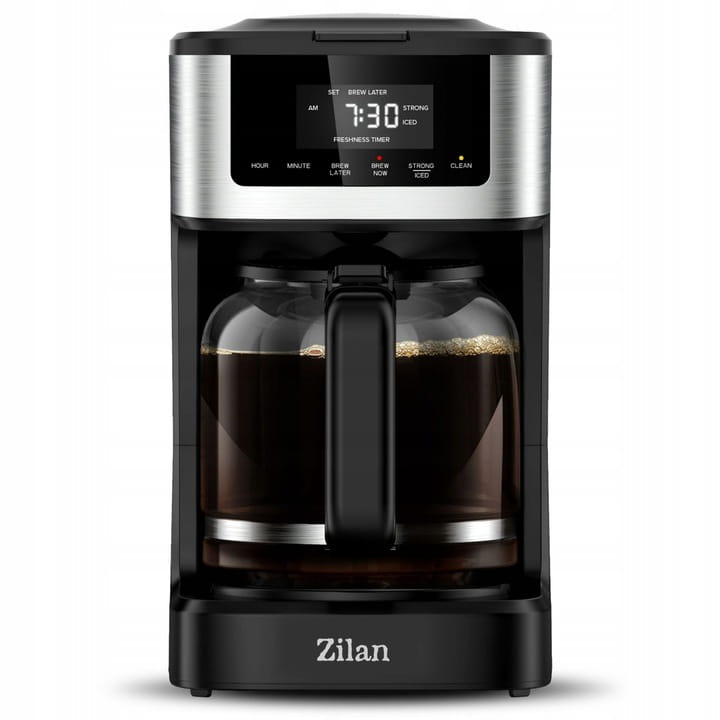 Cafetiera digitala Zilan ZLN9266, functie de preparare la o ora uterioara, auto curatare