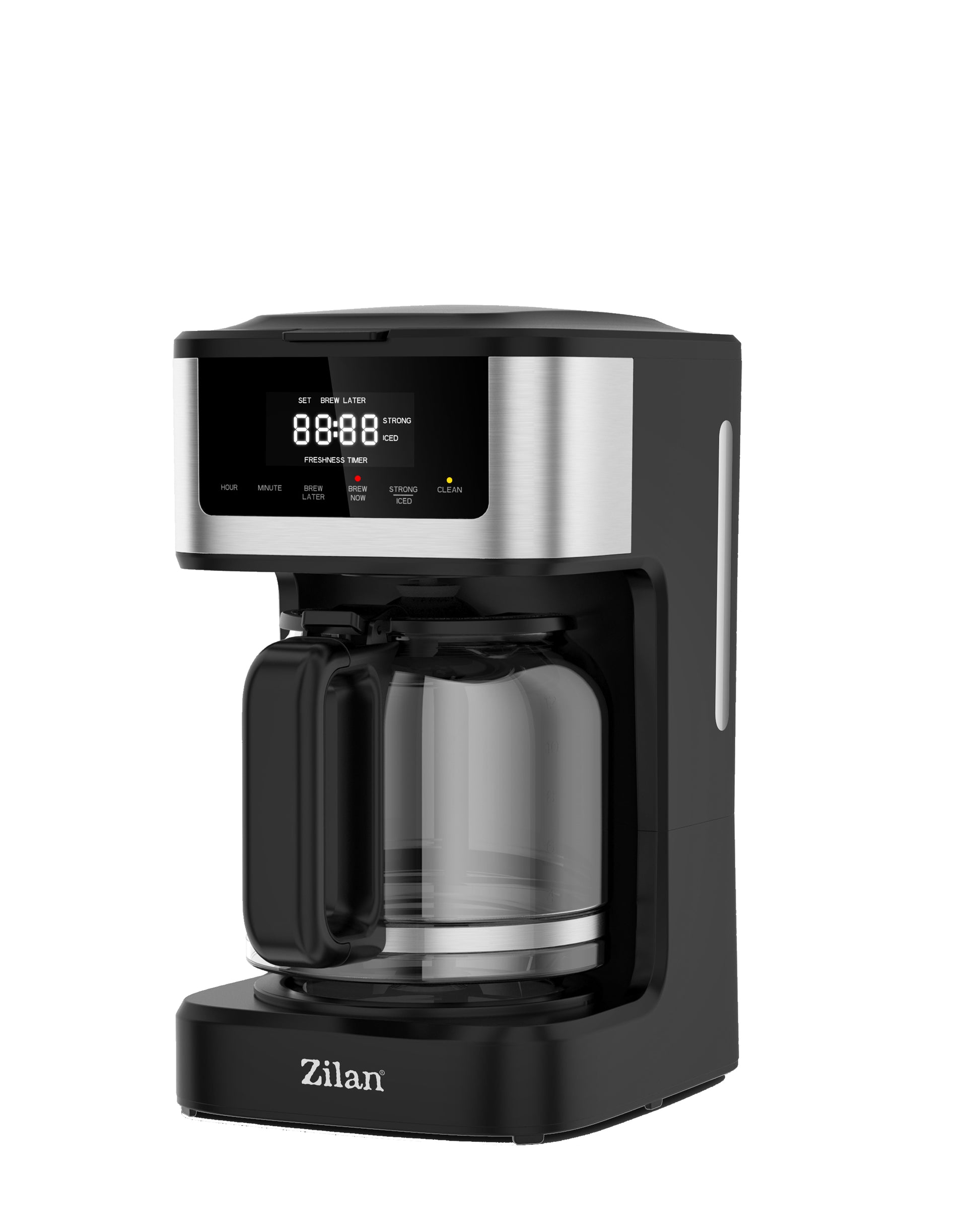 Cafetiera digitala Zilan ZLN9266, functie de preparare la o ora uterioara, auto curatare