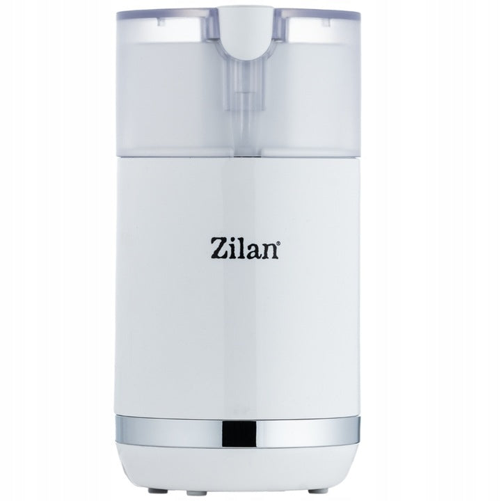 Rasnita electrica Zilan ZLN9281 pentru cafea, lame din otel, corp din plastic, Alb