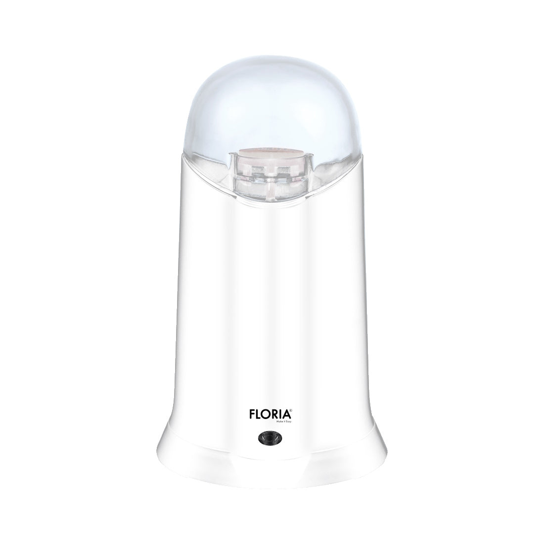 Rasnita Electrica Floria ZLN3085 Alb Putere 200W, Capacitate 60 gr, Cuva otel inoxidabil,