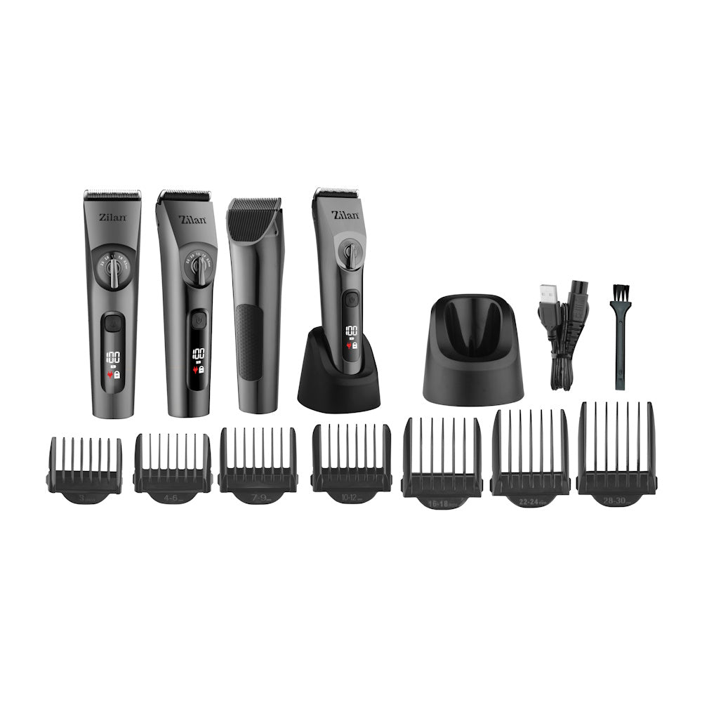 Masina de tuns profesionala Zilan ZLN8702 rezistenta la apa cu protectie IPX6, 8 nivele de taiere