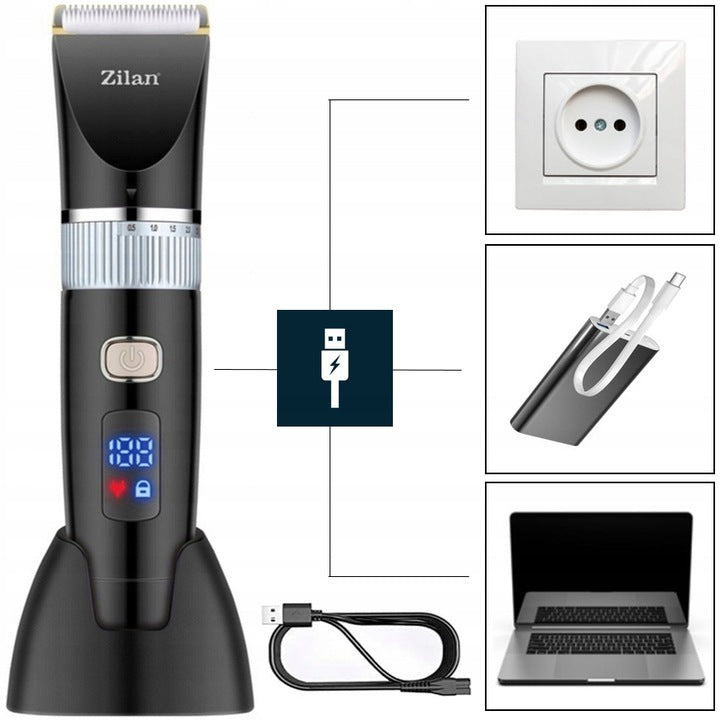 Aparat de tuns Zilan ZLN8931 7 in 1, rezistent la apa, dimensiune de taiare reglabila
