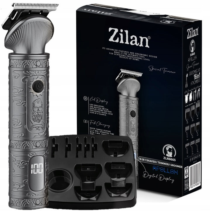 Masina de tuns Zilan ZLN8665 cu 6 capete, 8 nivele de taiere, capete rezistente la spalare