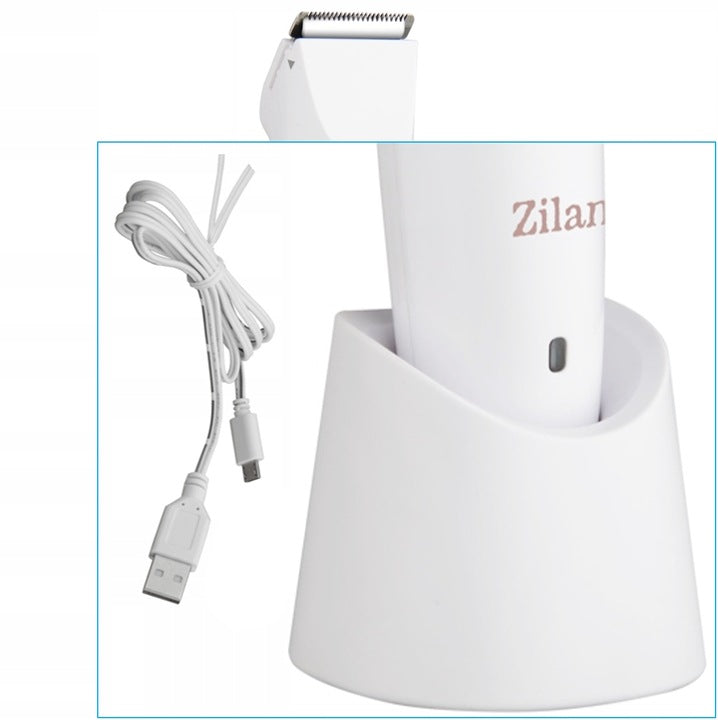 Aparat de epilat Zilan ZLN8740 Alb, 3 capete de epilare, 3 nivele de taiere, perie pentru curatare