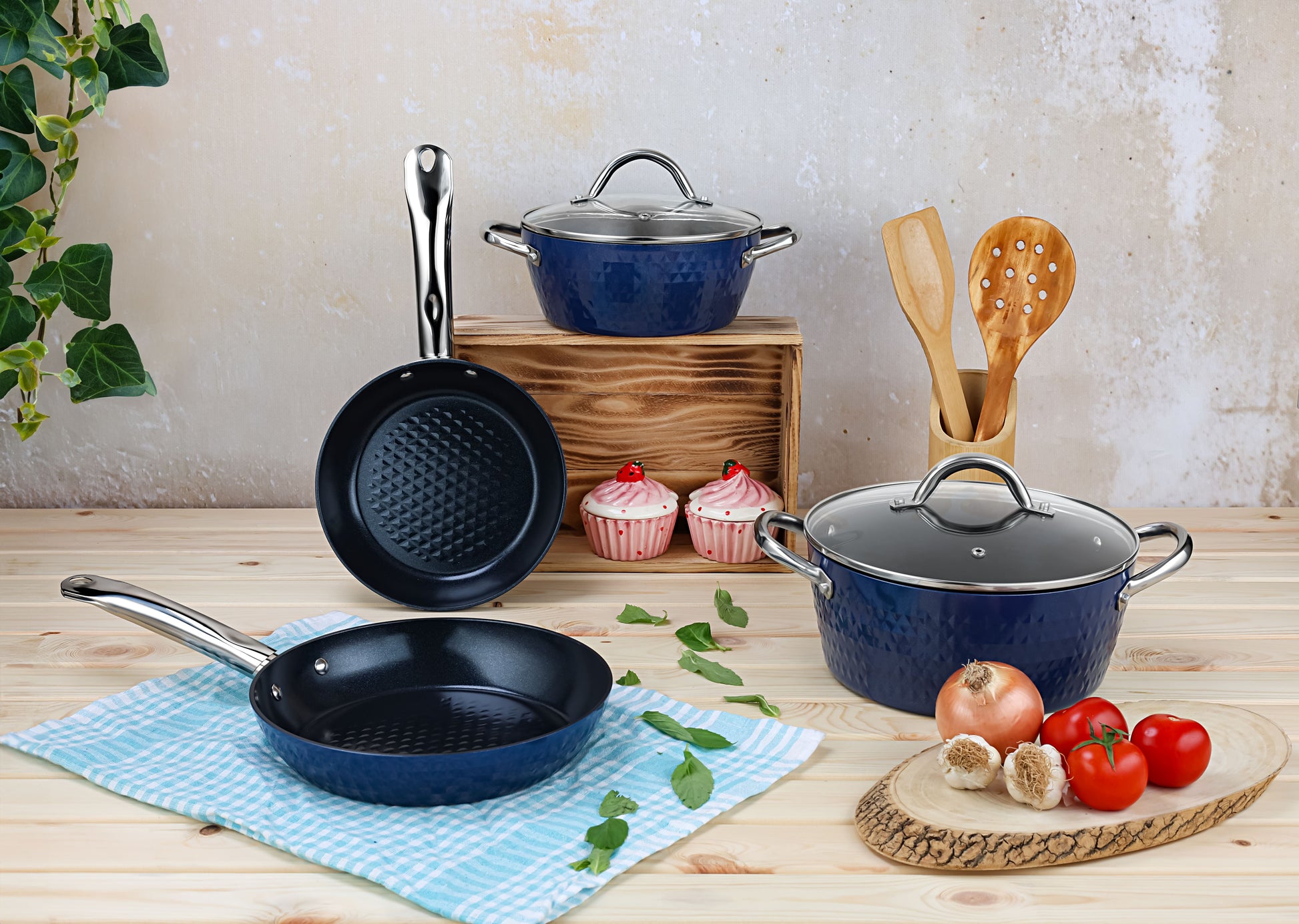 Tigaie Zilan ZLN9631 diamond, cu baza de inductie, ceramica si inox, usor de spalat, 24 cm,1.5L