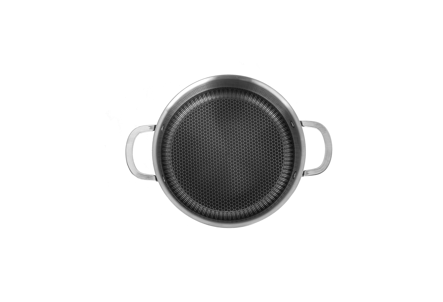 Oala Zilan ZLN9648 cu capac, tri-ply, inox, antiaderent, protectie la zgarieturi, usor de spalat, 24 cm,4.3L