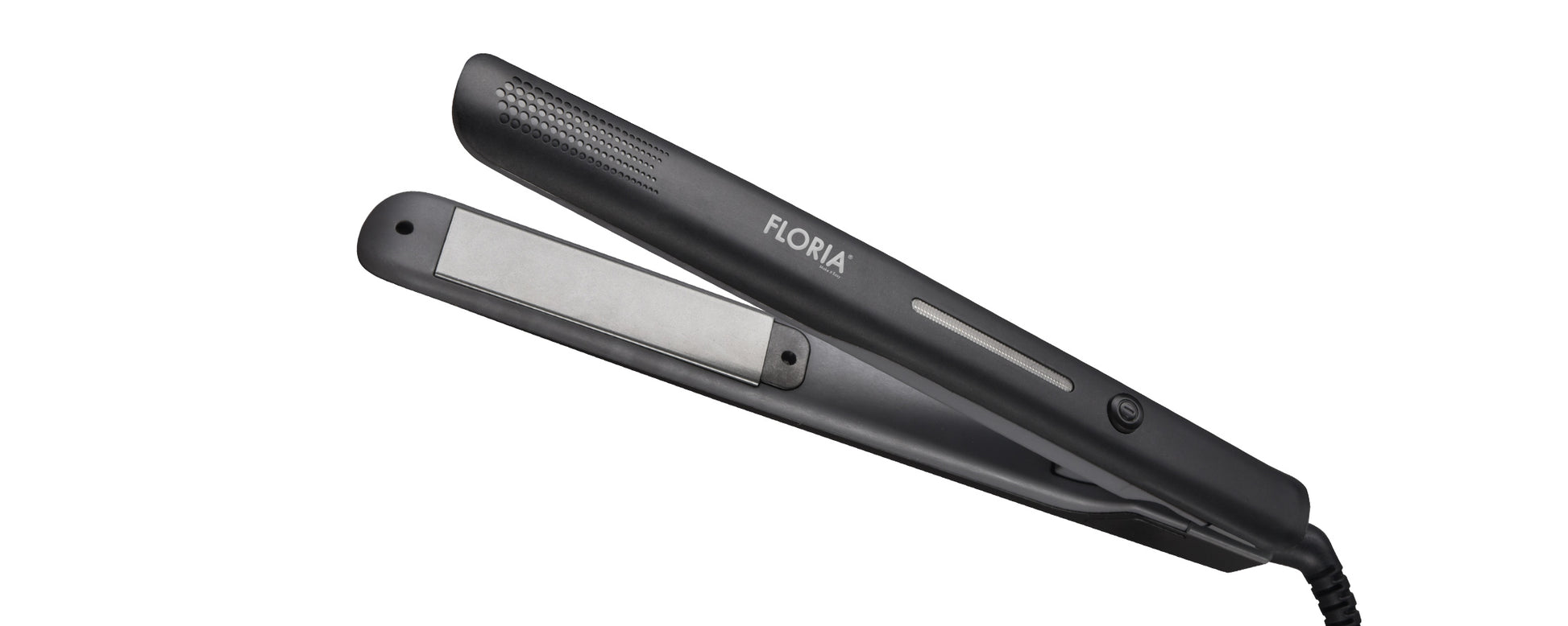 Placa Floria ZLN9457 pentru indreptat parul, temperatura maxima de 200 grade, 30W, Negru