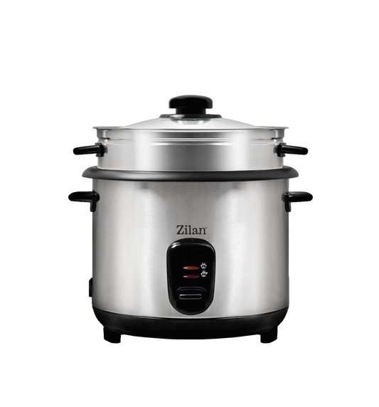 Aparat de gatit Zilan ZLN9570 2 in 1 pentru gatit orez si alimente la abur, capacitate 1.5L, 500W, sistem anti-alunecare