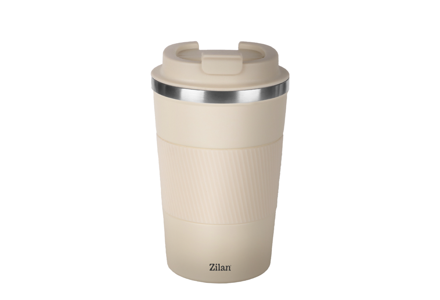 Cana de cafea Zilan ZLN9921 termos, capacitate 510ml, interior din inox, pereti dublii, crem