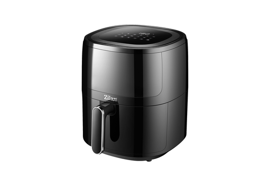 Friteuza Zilan ZLN9983 tip air fryer, 1500W, capacitate 5L, temperatura maxima 200 grade, Negru