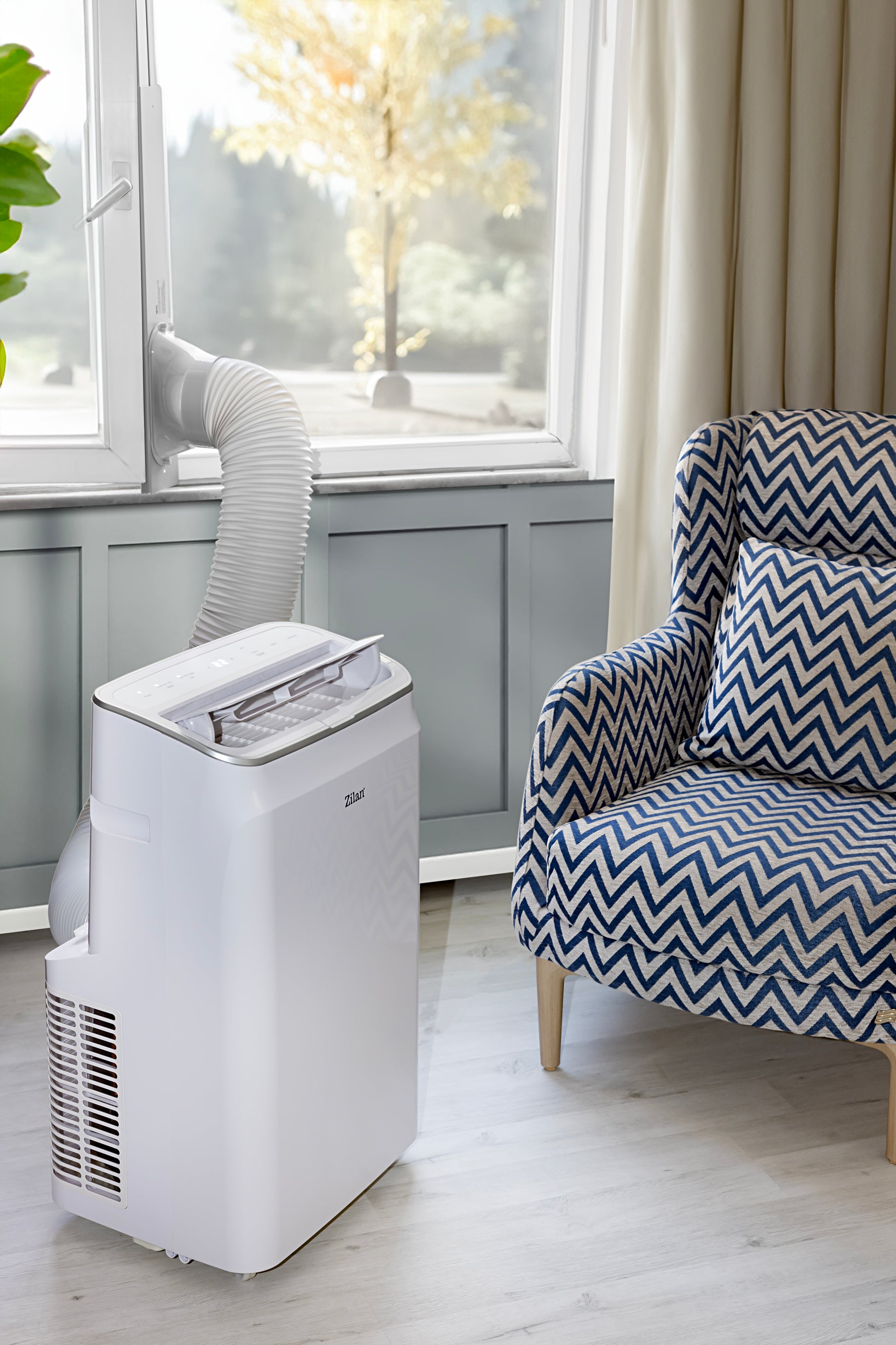 Aer conditionat mobil Zilan ZLN1054 3 in 1, 12000Btu/h, WiFi, temperatura 7-35 grade C