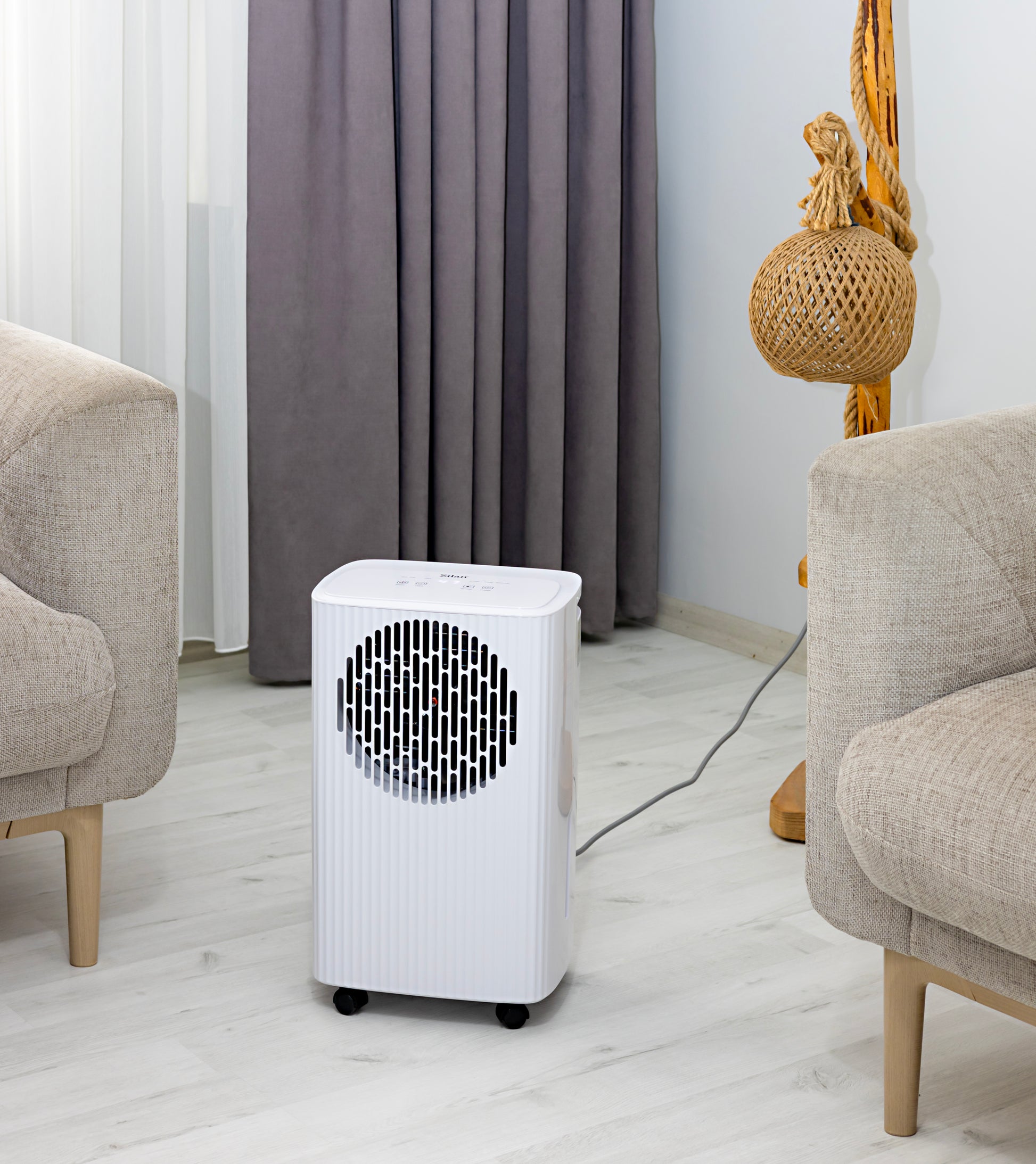 Dezumidificator aer Zilan ZLN1061, Timer, capacitate 10L la 24 de ore, Humidistat reglabil