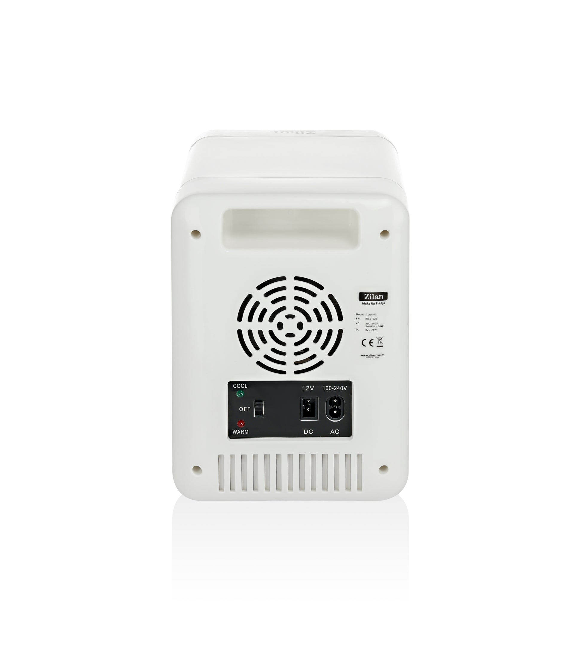 Mini Frigider Zilan ZLN1160 pentru Make Up, capacitate 4L, 36W, Oglinda cu LED, Functie de incalzire si racire