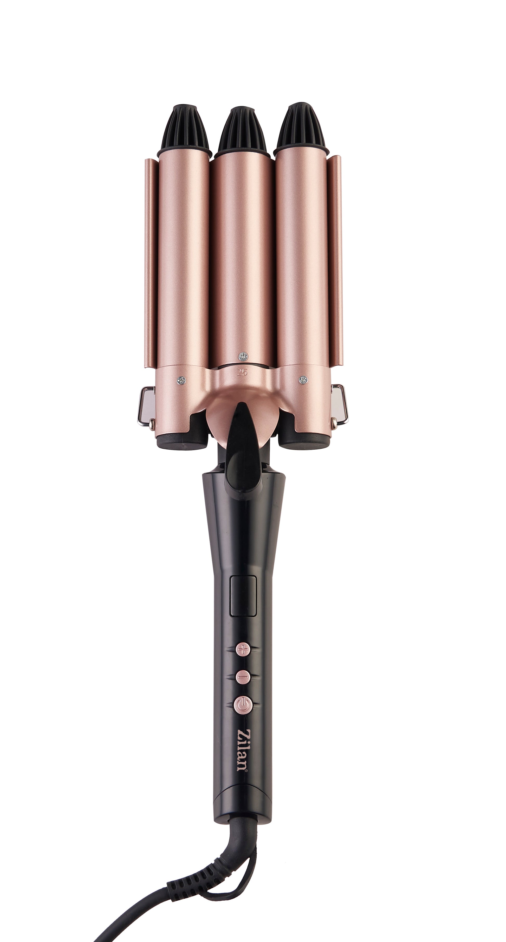 Ondulator de par Zilan ZLN9198 cu 3 elementi, 5 trepte de temperatura, Display LED, 128W