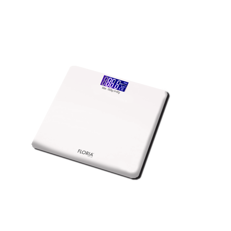 Cantar corporal Floria ZLN7683 din sticla securizata, capacitate 3-180Kg, Display LCD
