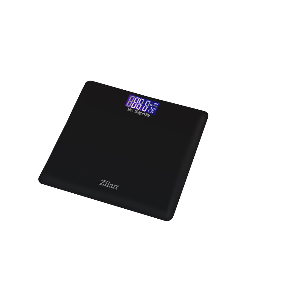 Cantar corporal Floria ZLN1971 din sticla securizata, capacitate 3-180kg, Display LCD