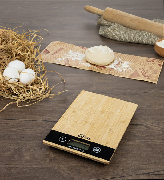 Cantar de bucatarie digital Zilan ZLN8989, Capacitate 2g-5000g, Display LCD, Maxim 5kg