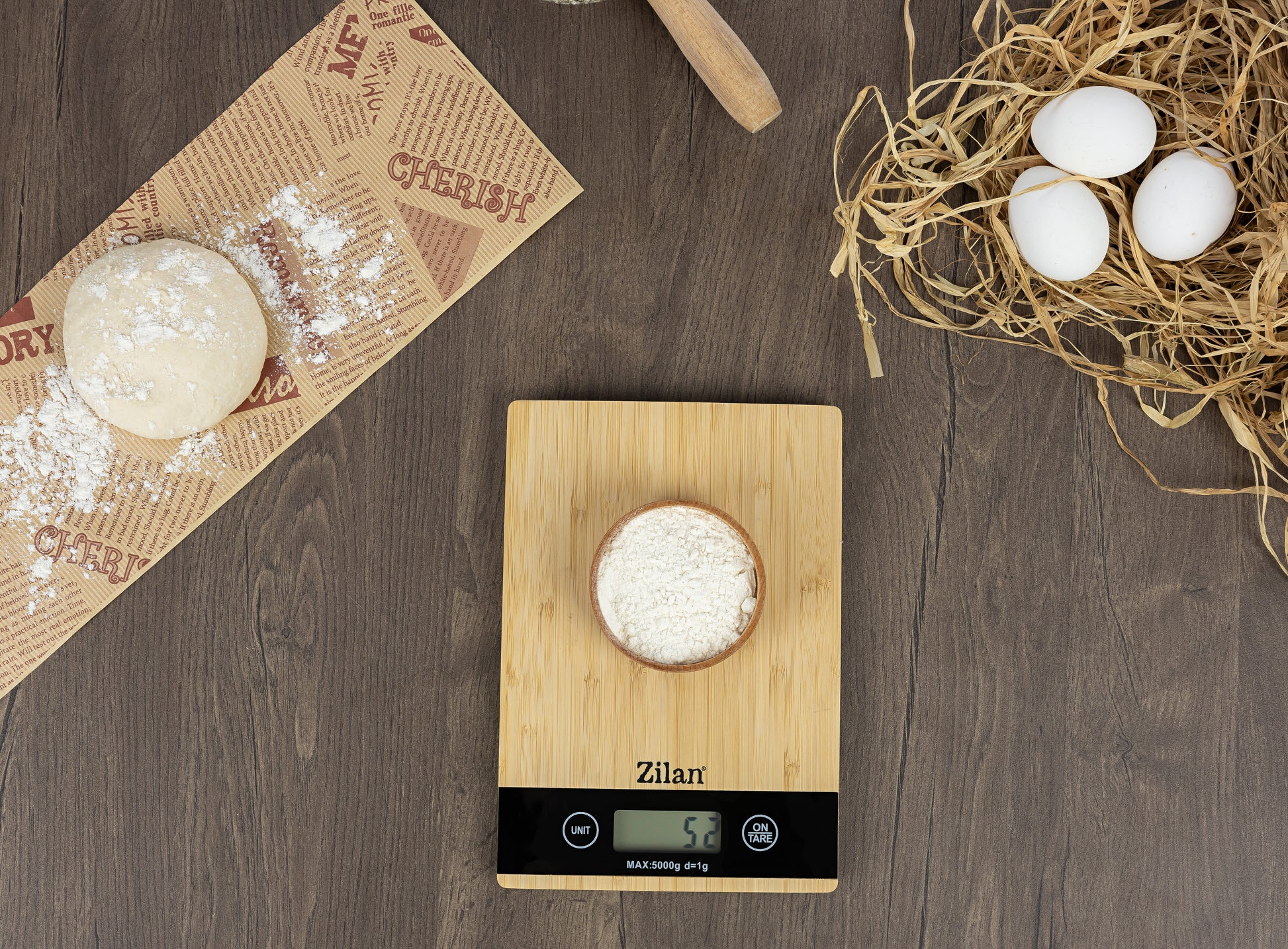 Cantar de bucatarie digital Zilan ZLN8989, Capacitate 2g-5000g, Display LCD, Maxim 5kg