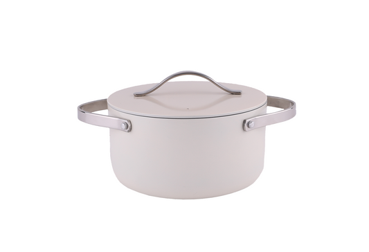 Oala Zilan ZLN0866 din 5 straturi de material, 20 cm diametru, capacitate 2.7l, Otel inoxidabil, Manere nituite