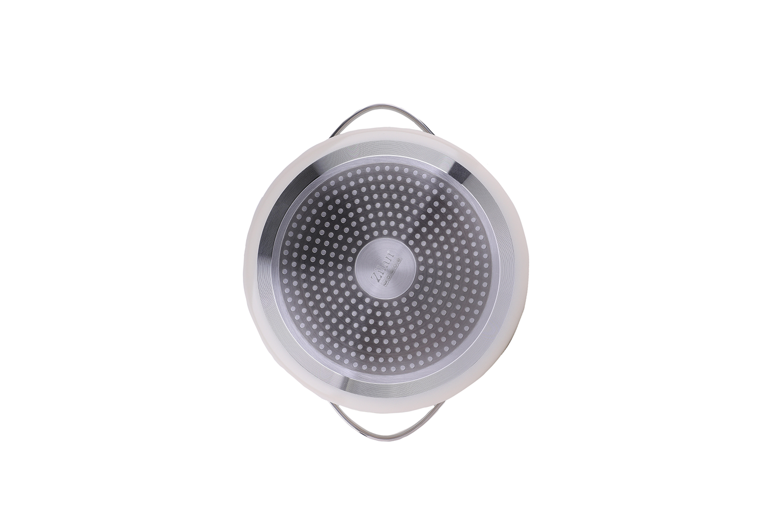Oala Zilan ZLN0866 din 5 straturi de material, 20 cm diametru, capacitate 2.7l, Otel inoxidabil, Manere nituite