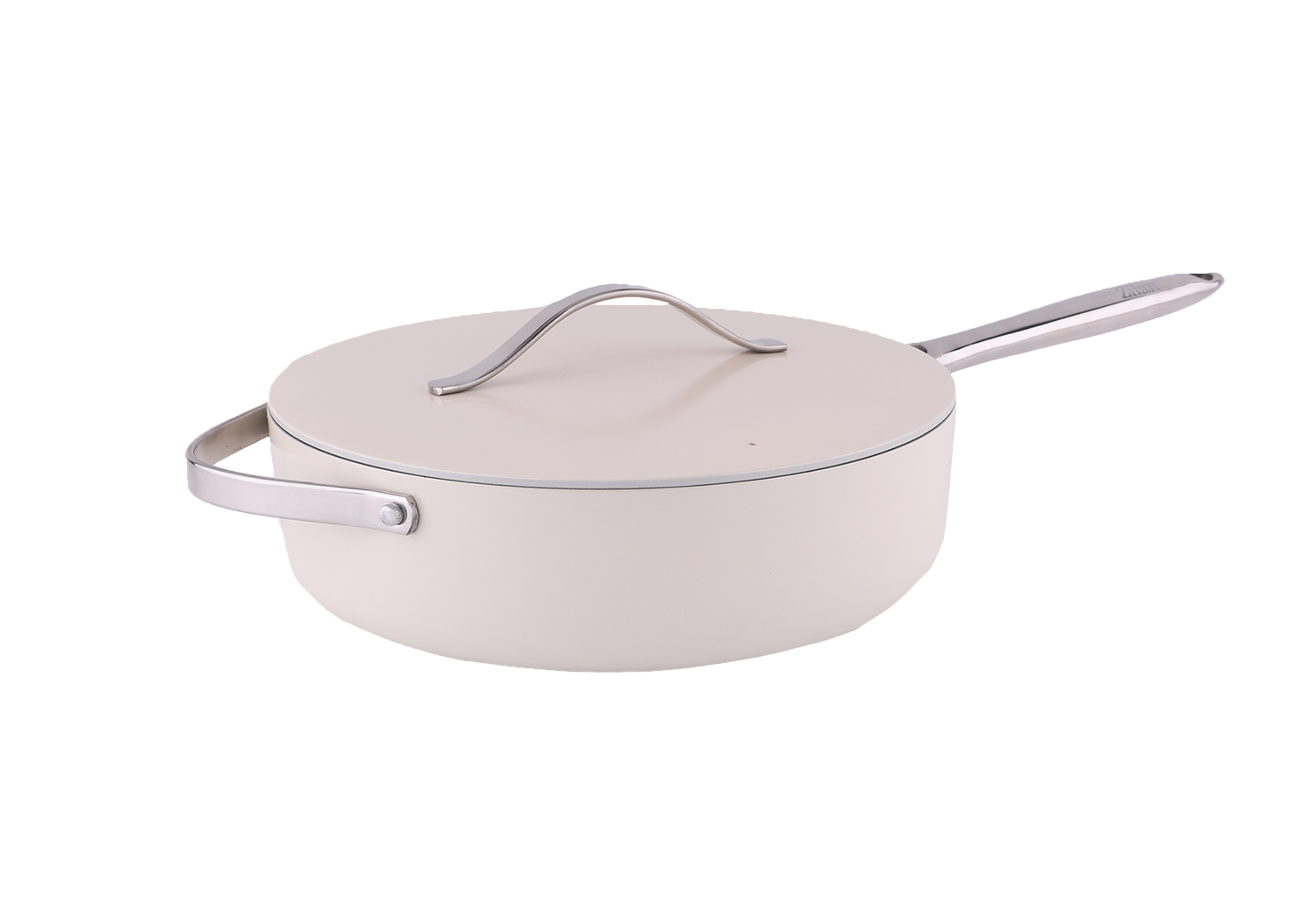 Tigaie inalta cu capac Zilan ZLN0880 din 5 straturi de material, maner inox, 28 cm
