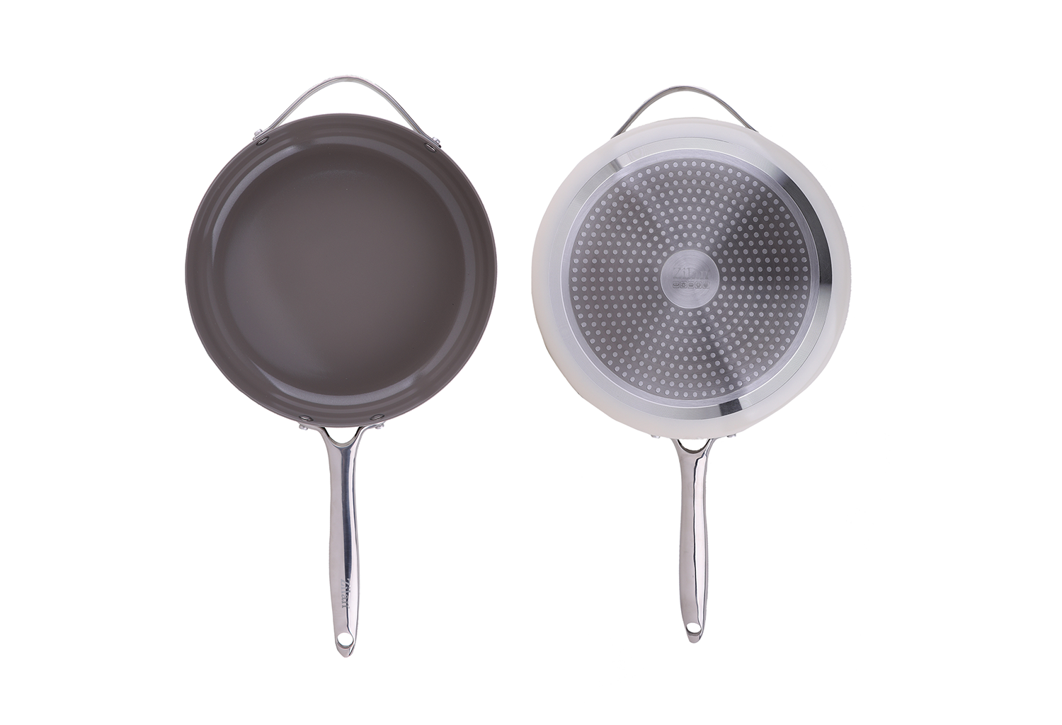 Tigaie inalta cu capac Zilan ZLN0880 din 5 straturi de material, maner inox, 28 cm
