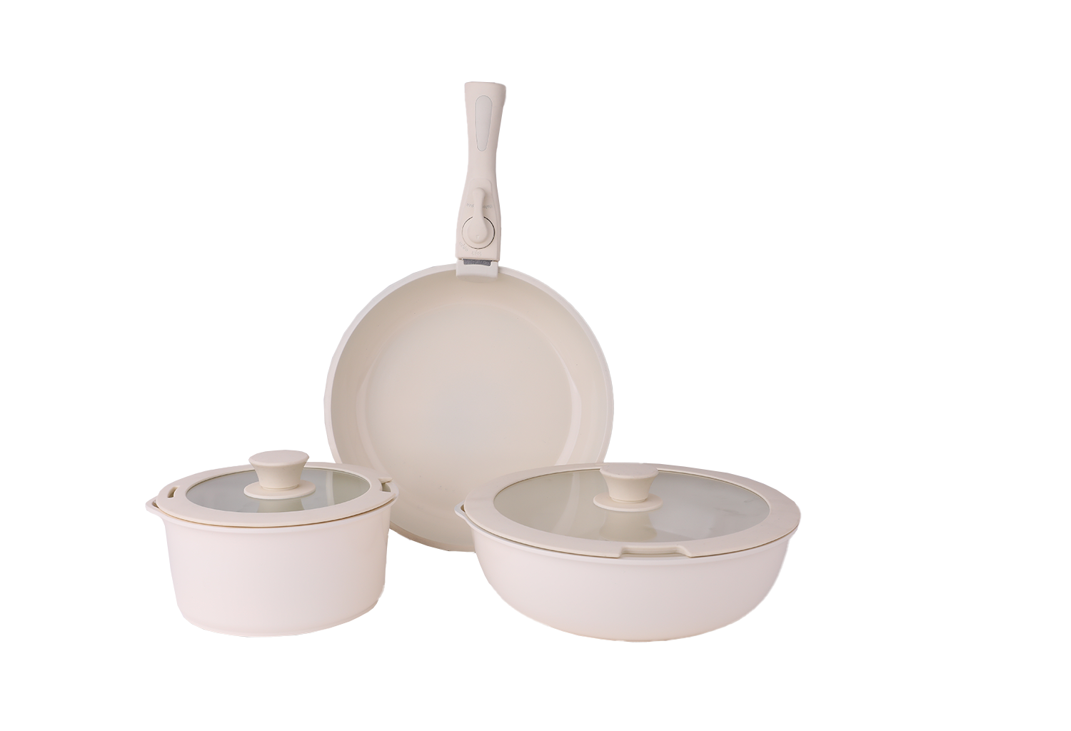Set vase de gatit Zilan ZLN0965 din 8 piese, 5 straturi de material, compatibil cuptor
